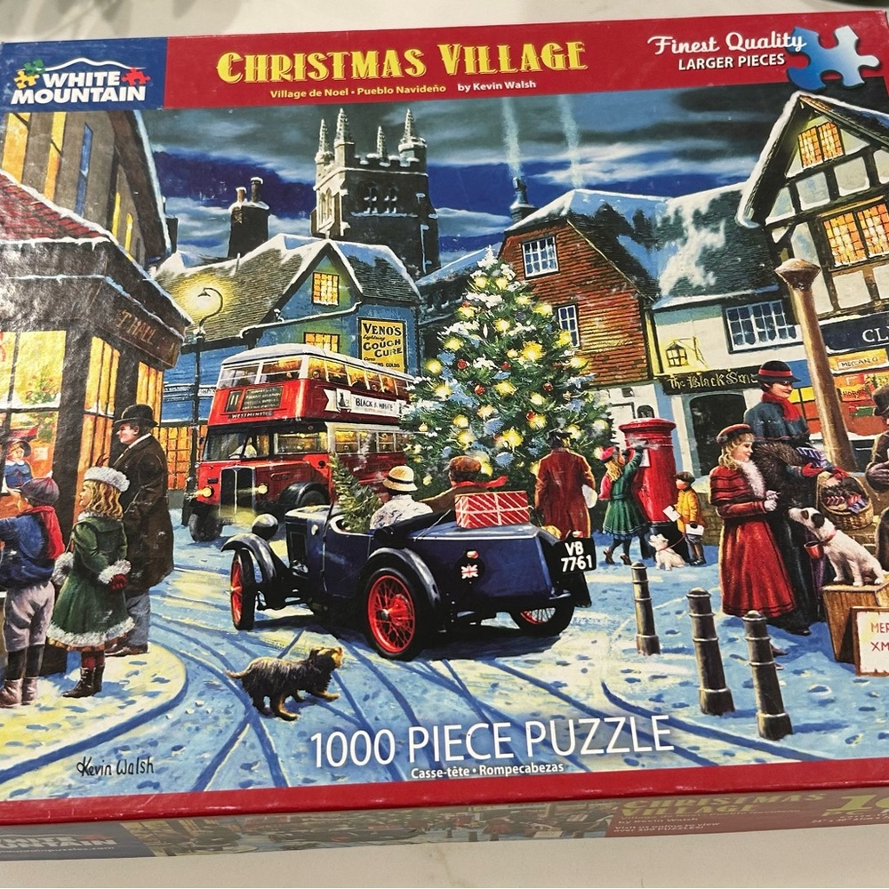 White Mountain Festive “Christmas Village” 1000 Piece Puzzle